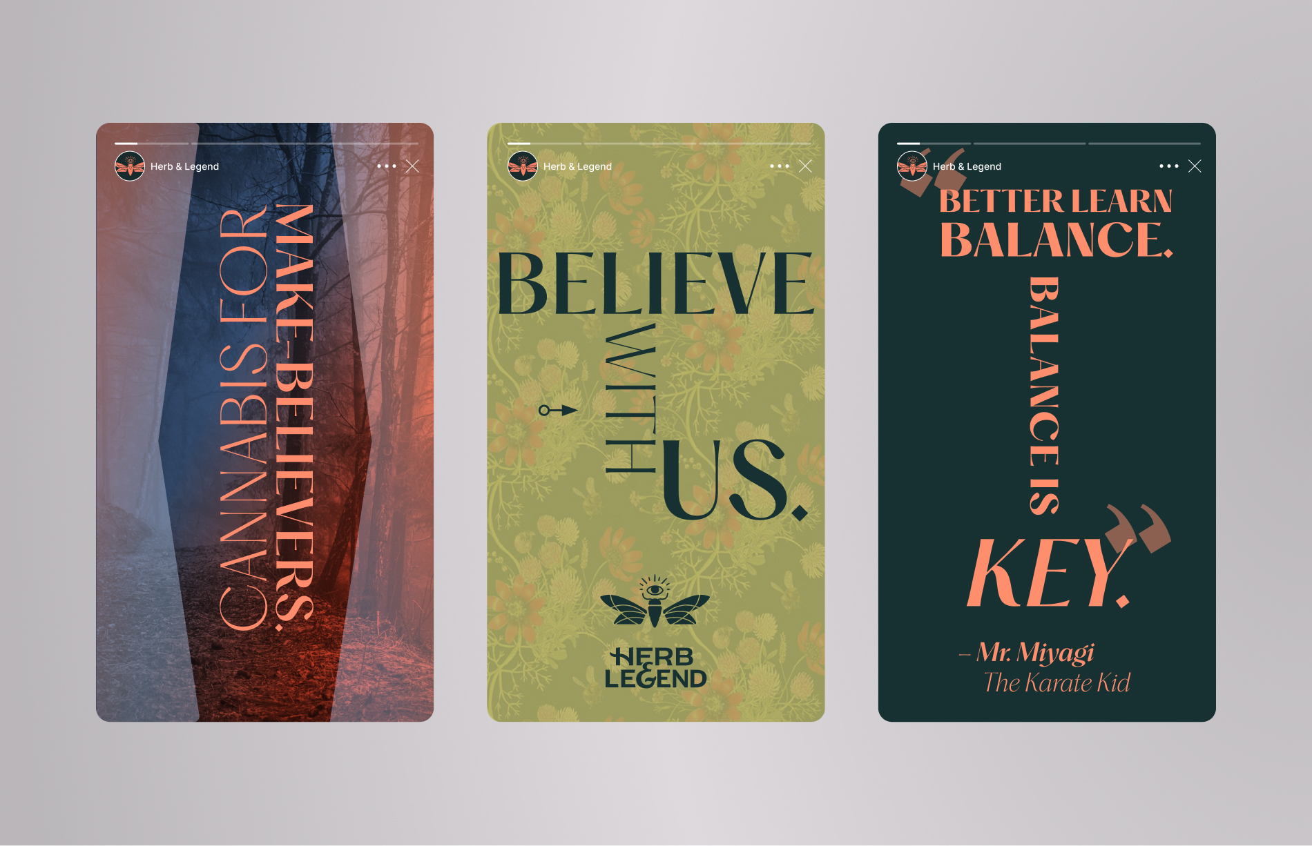 Herb & Legend social media