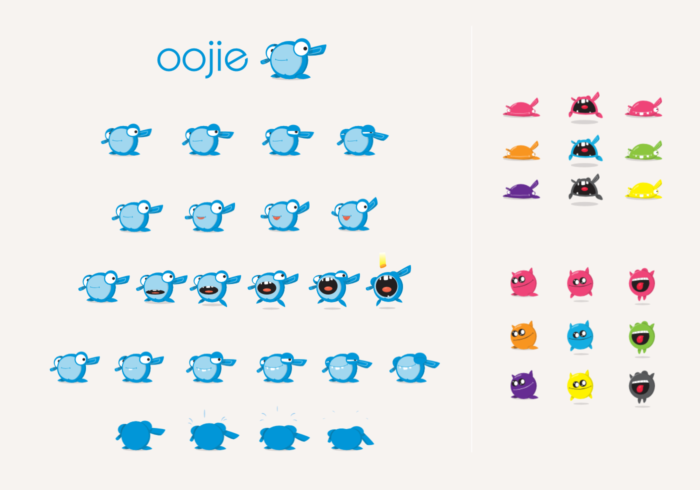 Oojie character development