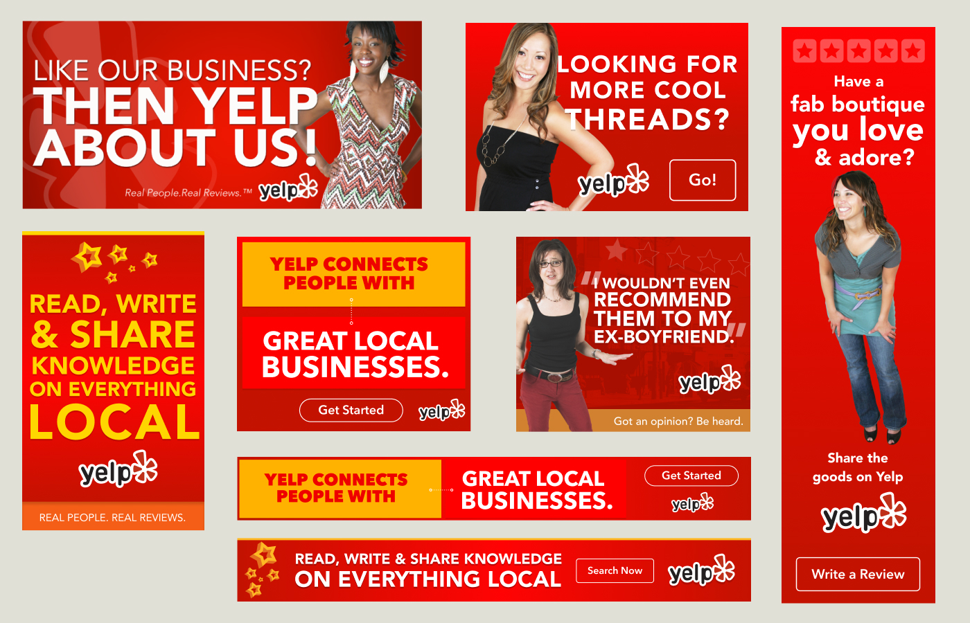 Yelp banner ads