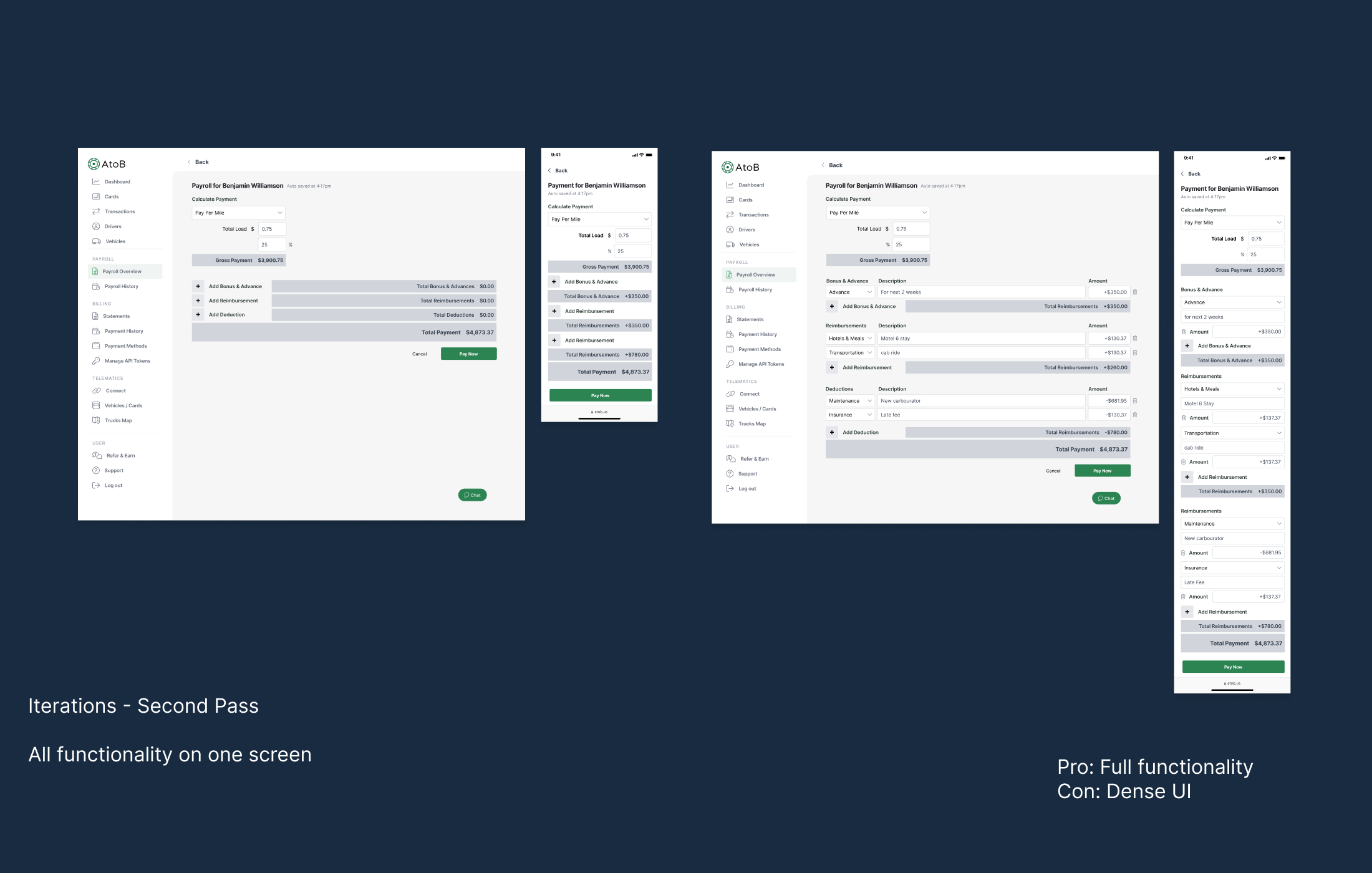 High-fidelity design iterations
