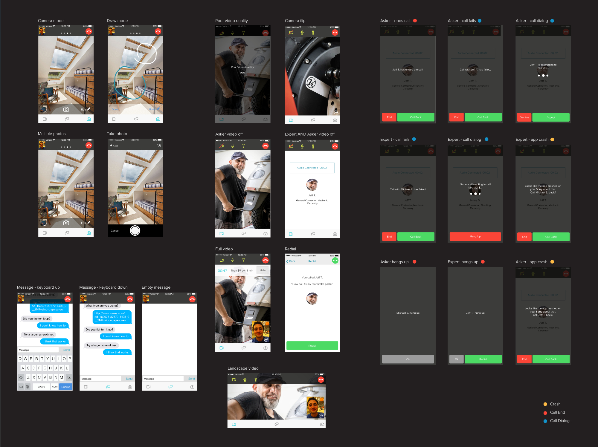 Edge cases and error states