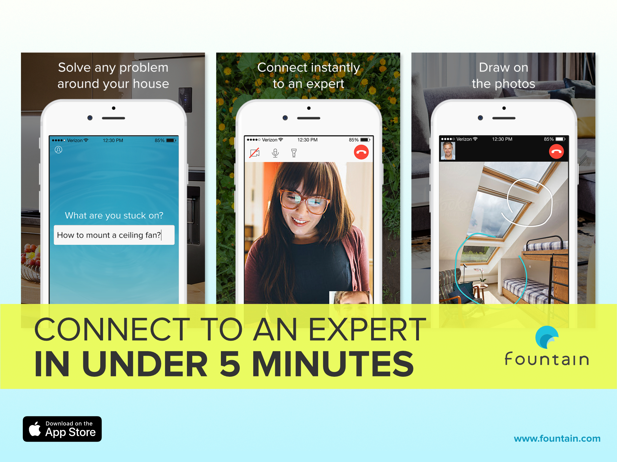 Fountain App splash screen