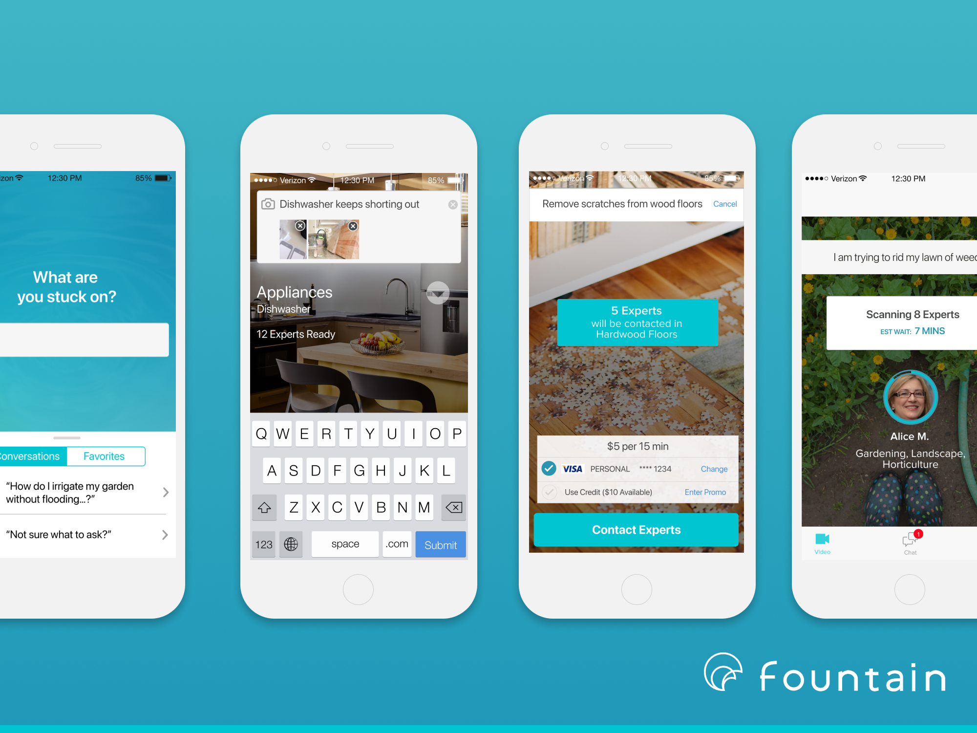 Fountain app user experience